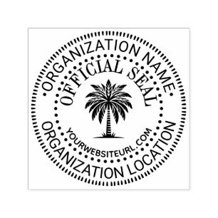 Palm #1 Generisk Anpassad Officiell Sigill Namn Pl Självfärgande Stämpel