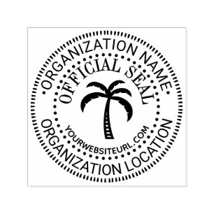 Palm #3 Generisk Anpassad Officiell Sigill Namn Pl Självfärgande Stämpel