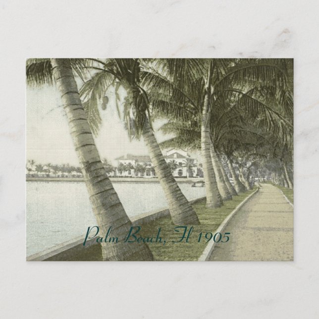 Palm Beach 1905 vykort (Framsida)