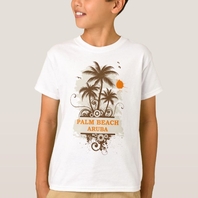 Palm Beach Aruba T-shirt (Framsida)