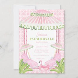Palm Beach Cabana Bachelorette Weekend w Itinerary Inbjudningar