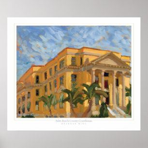 Palm Beach domstoltryck Poster