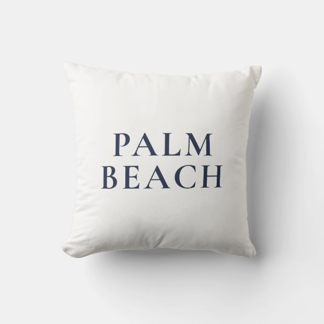 Palm Beach Elegant Kuststil Kudde (Framsida)