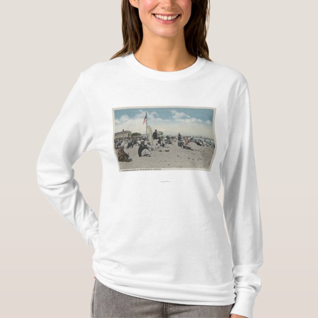 Palm Beach FL - den simma timmen Tee Shirt (Framsida)