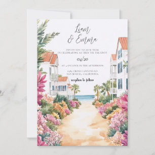 Palm Beach Florida Bröllopsinbjudan Inbjudningar