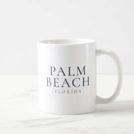 Palm Beach Florida Preppy Kuststil Kaffemugg