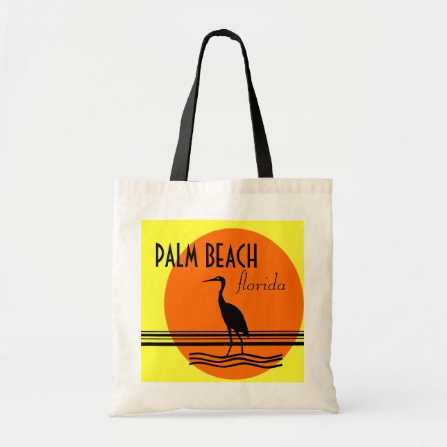 Palm Beach Florida-Strand souvenir Tygkasse (Framsidan)