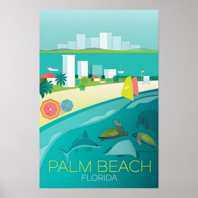 Palm Beach, Florida Tryck (Framsidan)