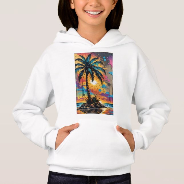 Palm Beach graffiti-målning  T Shirt (Framsida)
