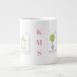 Palm Beach Mahjong-bricka Personlig 15 Oz Jumbo Mugg