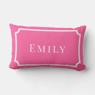 Palm Beach Preppy Kudd med eget namn Lumbarkudde