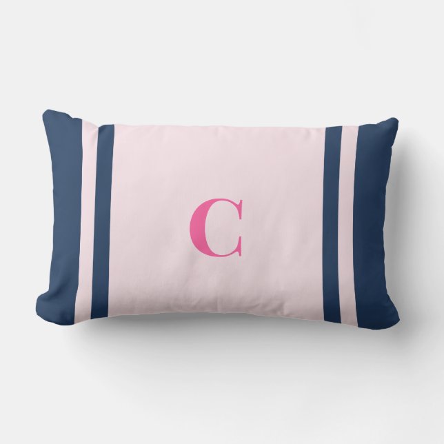 Palm Beach Preppy Monogram Ländkudde Lumbarkudde (Framsida)