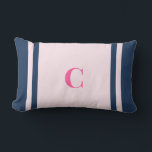 Palm Beach Preppy Monogram Lumbar Pillow Lumbarkudde<br><div class="desc">Personalized Stripe Dorm Pillow | Custom Initial College Dorm Decor Elevate your space with this Palm Beach preppy monogram lumbar pillow, featuring bold coastal-inspired stripes and a personalized initial for a classic yet vibrant look. Designed with a clean center panel and colorful stripe accents, this pillow brings a polished preppy...</div>