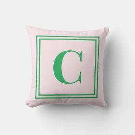 Palm Beach Preppy Monogram Throw Pillow Kudde