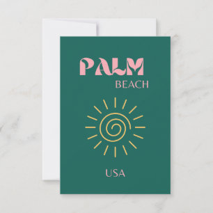 Palm Beach, Reskonst Tack Kort