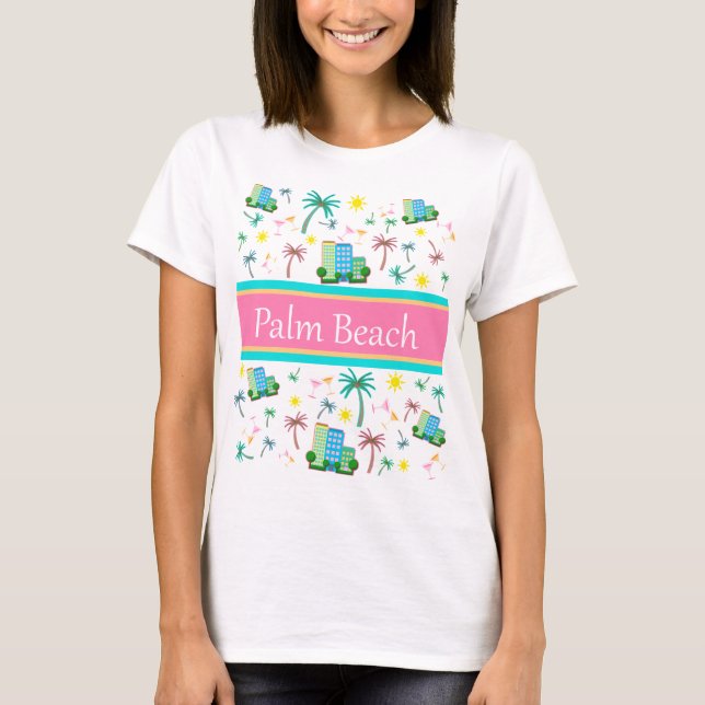 Palm Beach stadsbild T Shirt (Framsida)