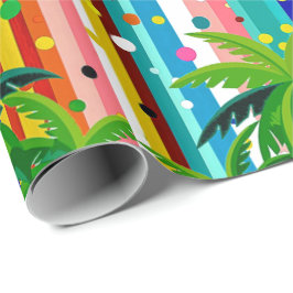 Palm Boulder • Miami Födelsedag & Pastellabstrakt Presentpapper