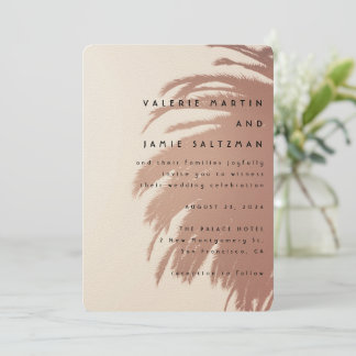 Palm Court wedding invitation Inbjudningar