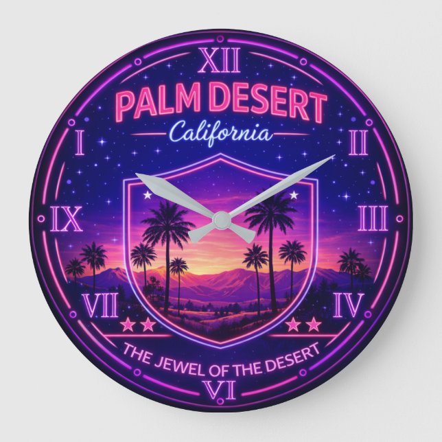 Palm Desert California  Stor Klocka (Framsida)