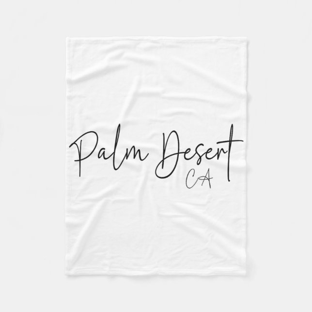 Palm Desert Kalifornien Ca Retro  Fleecefilt (Framsidan)