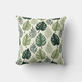 Palm Leaf Repeat Pattern – Tropical Botanical  Kudde
