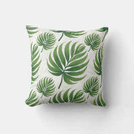 Palm Leaf Repeat Pattern – Tropical Botanical  Kudde
