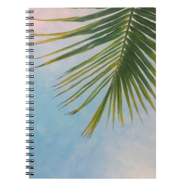 Palm Leaf Spiral Notebook Anteckningsbok (Framsidan)