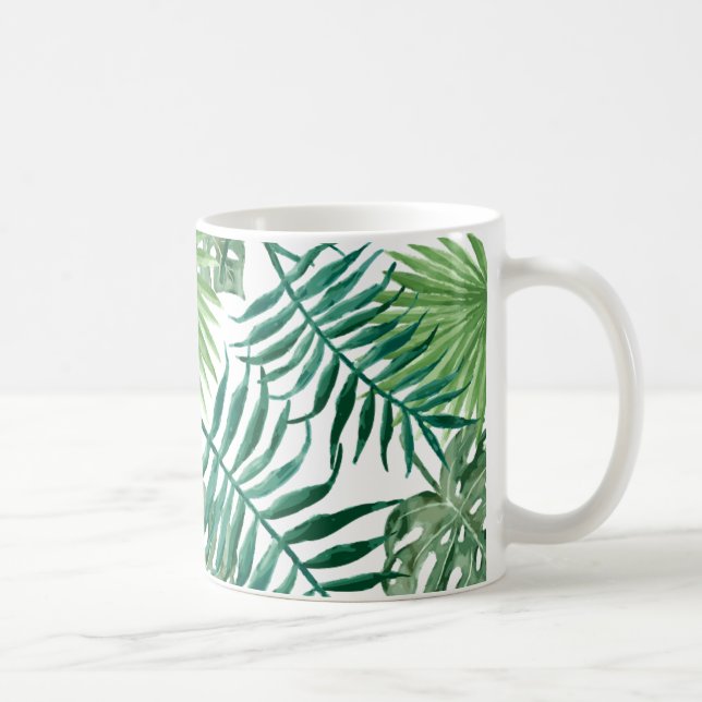 palm leafs mug aquarell tumblr kaffemugg (Höger)