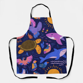 Palm Paradise All-Over Print Apron Gift