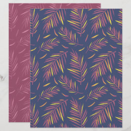 Palm Purple Skrapbokspapper