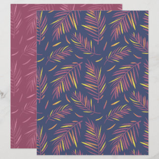 Palm Purple Skrapbokspapper