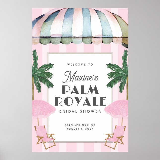 Palm Royale Festskylt Poster (Framsidan)