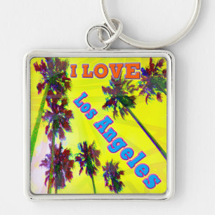 "Palm Sky: I LOVE Los Angeles 2" Nyckelring