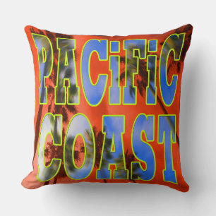 "Palm Sky: Pacific Coast" Kudde