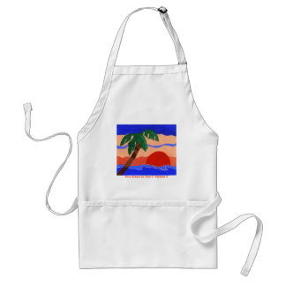 Palm Solnedgång Förkläde