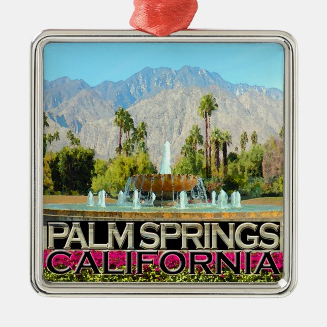 Palm Spring Julgransprydnad Metall (Framsidan)
