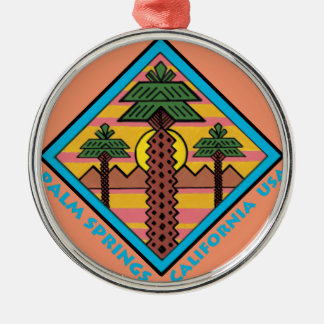 PALM SPRING Kalifornien USA originalkonstverk Julgransprydnad Metall