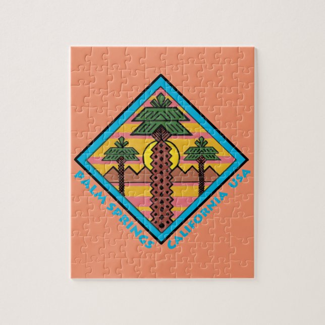 PALM SPRING Kalifornien USA originalkonstverk Pussel (Vertikal)