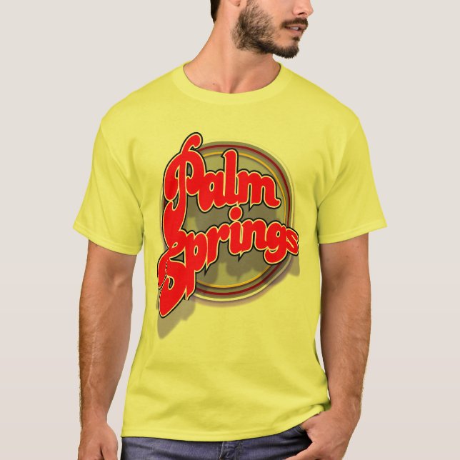 Palm Spring nedslagskjorta T-shirt (Framsida)