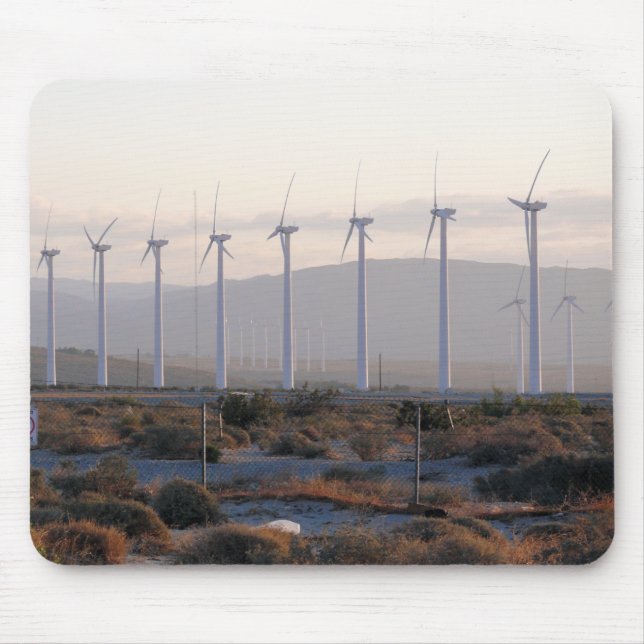 Palm Spring Windmills Mousepad Musmatta (Framsidan)