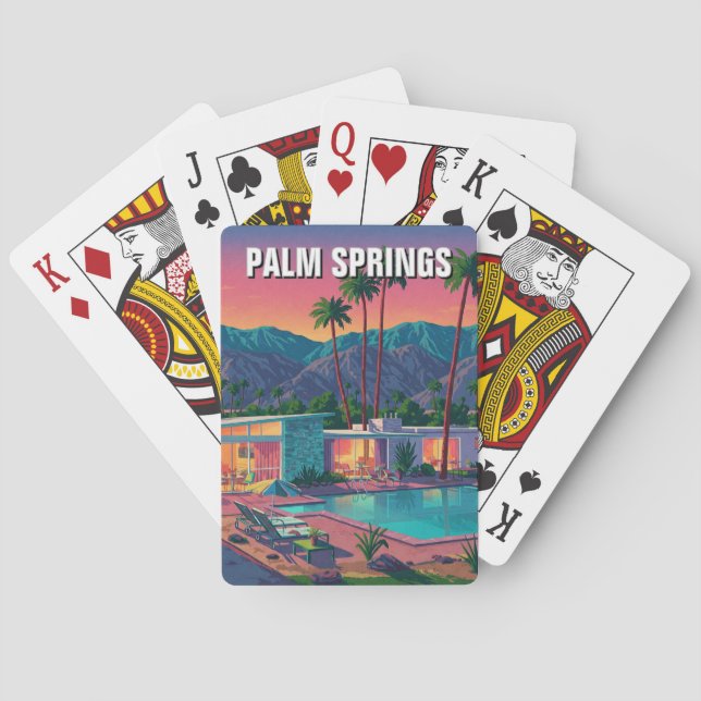 Palm Springs California Casinokort (Baksidan)