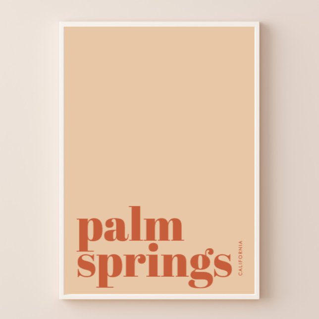 Palm Springs California ökenstad Affisch (Skapare uppladdad)