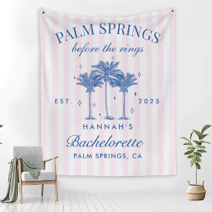 Palm Springs före ringarna blå möhippa Fleecefilt