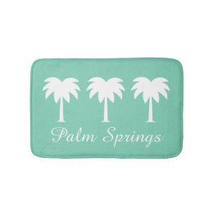Palm Springs grön palmer non-slip badrumsmattor ma