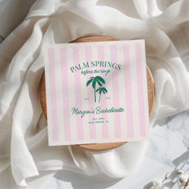 Palm Springs Innan Ringarna Sjunger Brudtärna Pappersservett