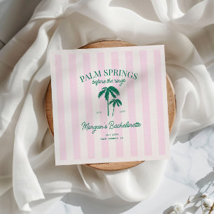 Palm Springs Innan Ringarna Sjunger Brudtärna Pappersservett
