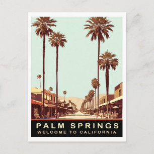 Palm Springs, Kalifornien, Vintage Resa Vykort