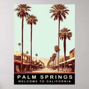 Palm Springs, Kalifornien, Vintage Resor  Poster