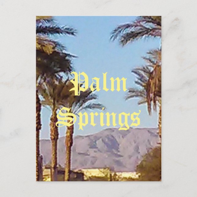 Palm Springs Kalifornien vykort (Framsida)