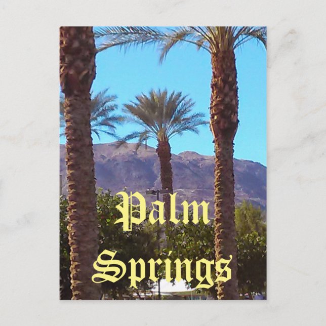 Palm Springs Kalifornien vykort (Framsida)